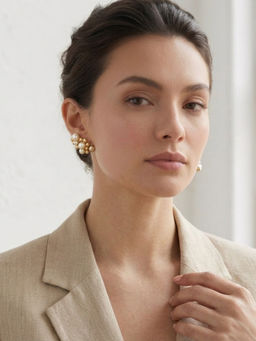 ZAZA BY SOMYA - The Cluster D'or Multicolor Studs