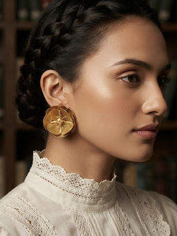 ZAZA BY SOMYA - The Arc Golden Hoop Earrings