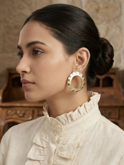 ZAZA BY SOMYA - The Looped Chain Golden Earrings