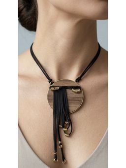 ZAZA BY SOMYA - The Eclipse Tassel Black Necklace