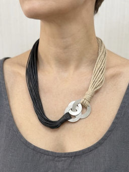 ZAZA BY SOMYA - The Knot and Loop Multicolor Necklace