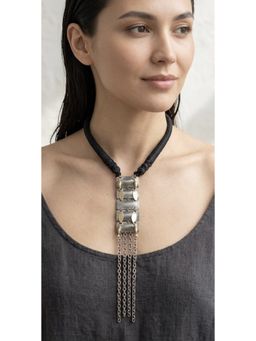 ZAZA BY SOMYA - The Chainfall Black Necklace