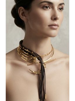 ZAZA BY SOMYA - The Driftwave Collar Black Necklace