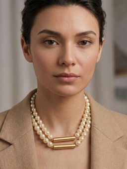 ZAZA BY SOMYA - The Blueprint Off White Necklace