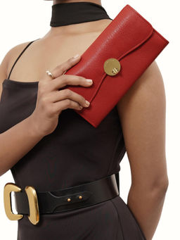 Hidesign - Red Solid Wallet