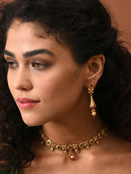 Sohi - Gold Plated Gold Toned Contemporary Jewellery (Set of 2)