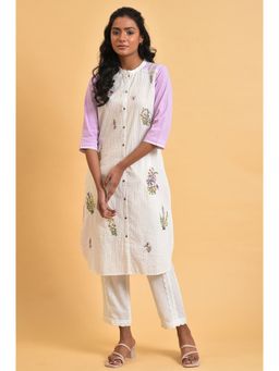 W - Solid Kurta White