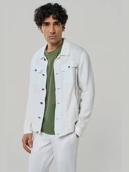 TERRA LUNA - Diego White Denim Jacket