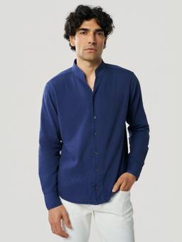TERRA LUNA - Mason Khadi Blue Shirt