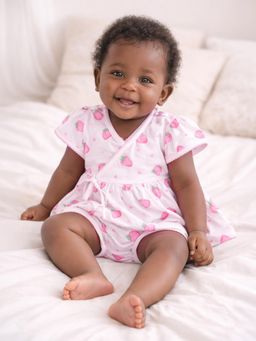 Mi Arcus - Printed Cotton Knitted Top and Bloomer for Baby Girls