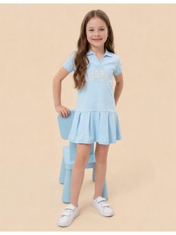U.S. POLO ASSN. - Girls Drop Waist A-Line Dress
