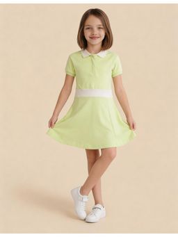 U.S. POLO ASSN. - Girls Solid A-Line Fit Knit Dress