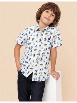 U.S. POLO ASSN. - Boys Graphic Printed Regular Fit Shirt