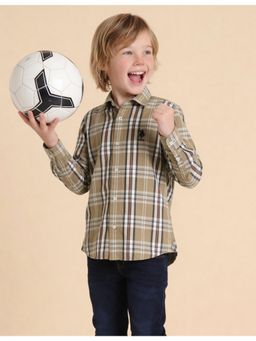 U.S. POLO ASSN. - Boys Twill Plaid Checked Shirt