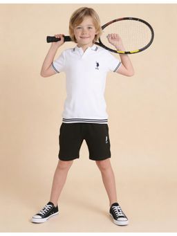 U.S. POLO ASSN. - Boys Brand Printed With Numeric Regular Fit Polo T-shirt