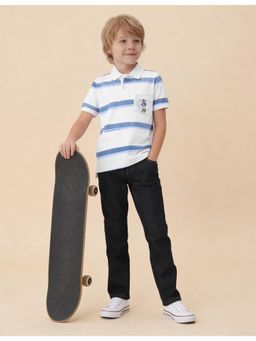 U.S. POLO ASSN. - Boys Horizontal Striped Regular Fit Polo T-shirt