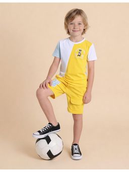 U.S. POLO ASSN. - Boys Colour Blocked Regular Fit T-shirt
