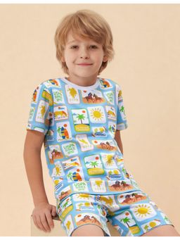 U.S. POLO ASSN. - Boys Graphic Printed Regular Fit T-shirt