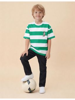 U.S. POLO ASSN. - Boys Horizontal Striped Oversized Fit T-shirt