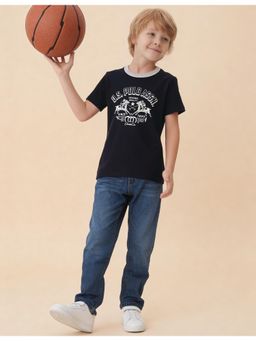 U.S. POLO ASSN. - Boys Graphic Printed Regular Fit T-shirt