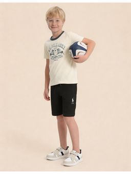 U.S. POLO ASSN. - Boys Graphic Printed Regular Fit T-shirt