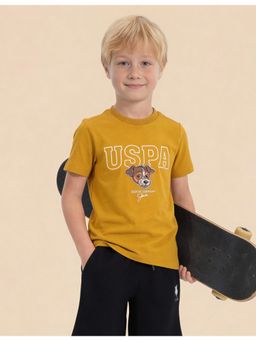 U.S. POLO ASSN. - Boys Graphic Printed Regular Fit T-shirt