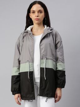 Voxati - Grey Women's Long Polyester Jacket