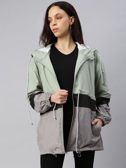 Voxati - Green Women's Long Polyester Jacket