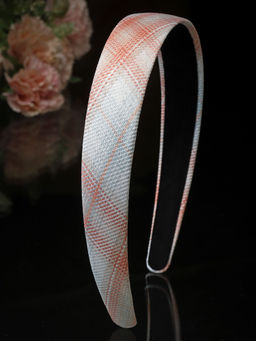 Stol'N - Broad Floral Printed Hair Band - Peach