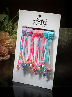 Stol'N - Star Detail Hair Clips - Multicolour Set Of 6