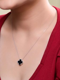 SILMORA - Black Silver Plated Necklaces & Neckpieces