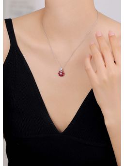 SILMORA - Pink Silver Plated Necklaces & Neckpieces