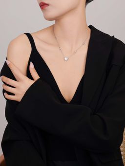 SILMORA - White Silver Plated Necklaces & Neckpieces