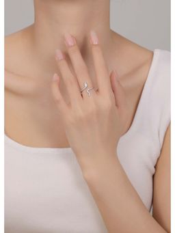 SILMORA - White Platinum Plated Ring