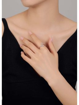 SILMORA - White Platinum Plated Ring