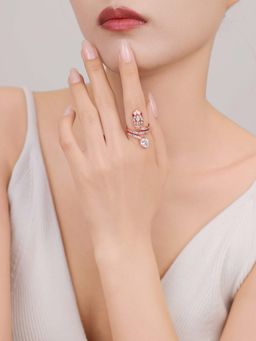 SILMORA - White Platinum Plated Ring