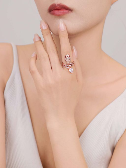 SILMORA White Platinum Plated Ring