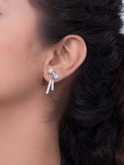 SILMORA - White Rose Gold Plated Drop