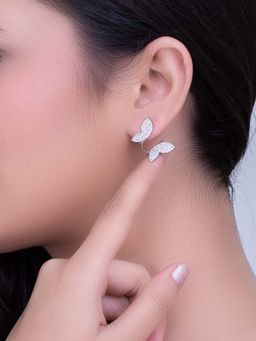 SILMORA - White Silver Plated Drop