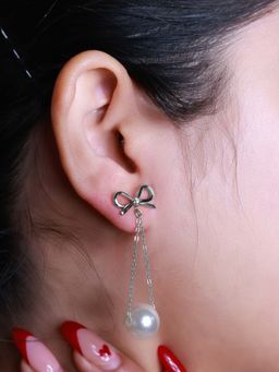 SILMORA - White Silver Plated Drop