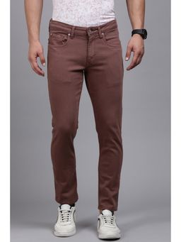 Louis Philippe - Men Brown Dark Smart Fit Jeans