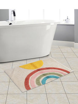 Eyda - Multi Colored Rainbow Cotton Bath Mat