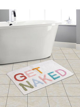 Eyda - Multi Colored with Letter Cotton Bath Mat