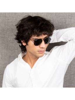 TED SMITH - Full Rim UV Protection Aviator Sunglasses For Unisex (TS-AVIMAST_C9)