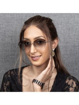 TED SMITH - UV Protection Round Sunglasses For Women Stylish Shorsy-C5 54