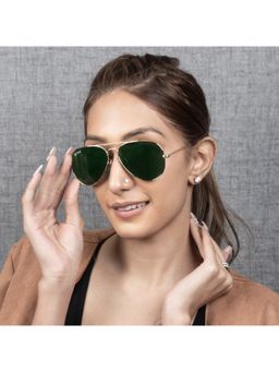 TED SMITH - UV Protection Aviator Sunglasses for men women Glass Lens AVIMAST_C14