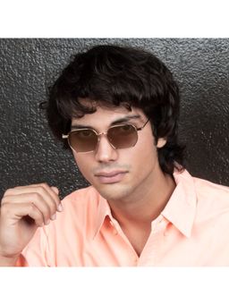 TED SMITH - UV Protection Hexagon Sunglasses For Men women Stylish EDGEON_C2