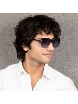 TED SMITH - Square Sunglasses in Grey Frame Nuvue for Men & Women