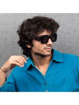 TED SMITH - UV Protection Square Sunglasses for Men Women Stylish Trending Fashion Bubble _C1