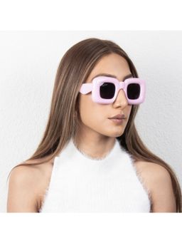 TED SMITH - UV Protection Square Sunglasses for Men Women Stylish Trending Fashion Bubble _C4